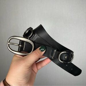 Eddie Bauer | Black‎ Belt Leather 40 inches long Men’s